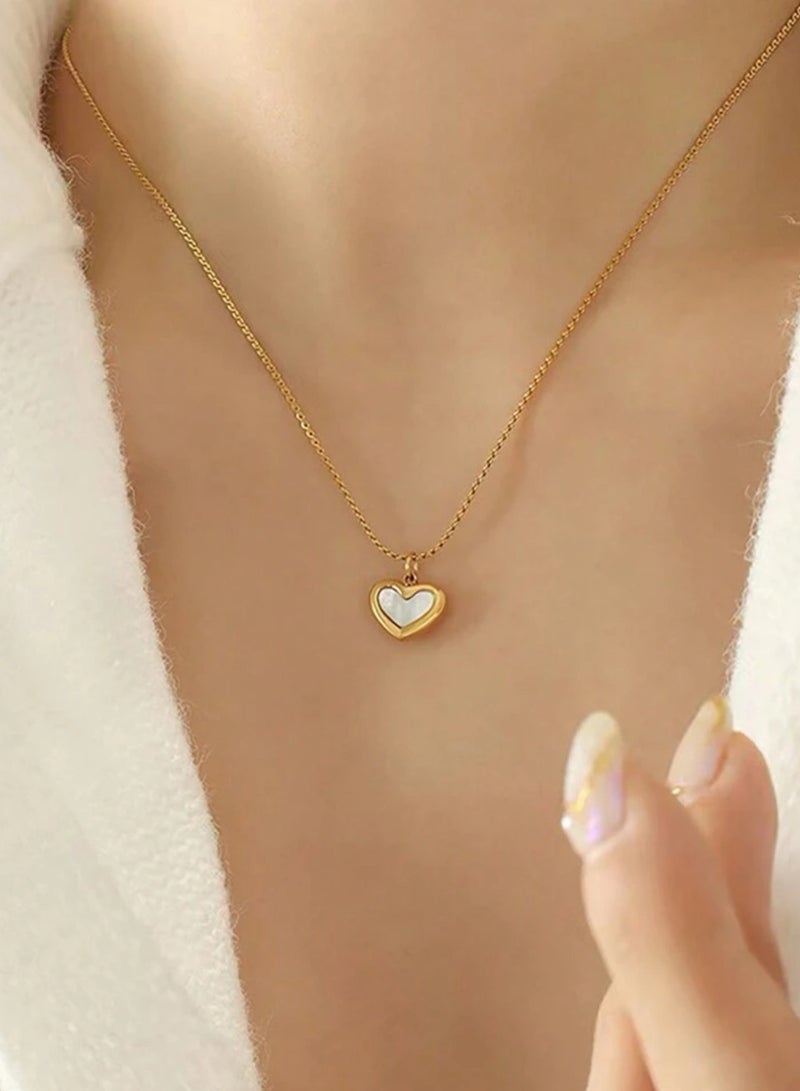 Equal Stylish Gold Plated Stainless Steel Necklace For Women - Image 4