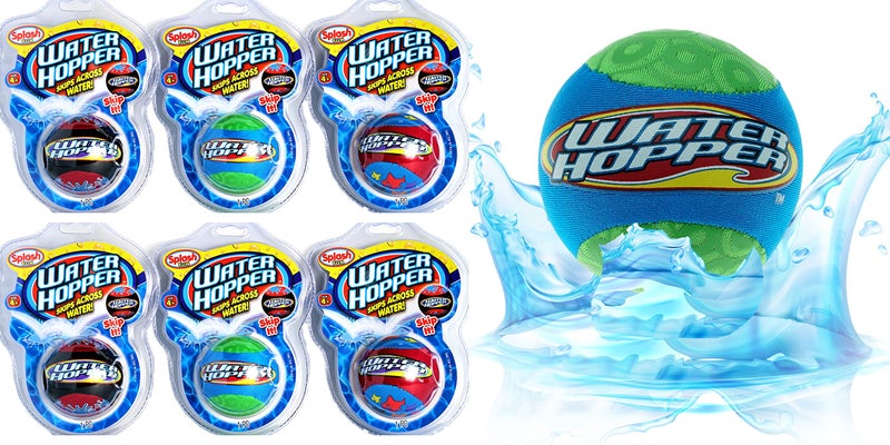 JARU Water Skipping Ball 6 Pack Squishy Water Bouncing Ball That Skips on Water Pool Toys for Kids Ages 48 Years Up Outdoor Summer Games Party Favors 8806s - Image 2