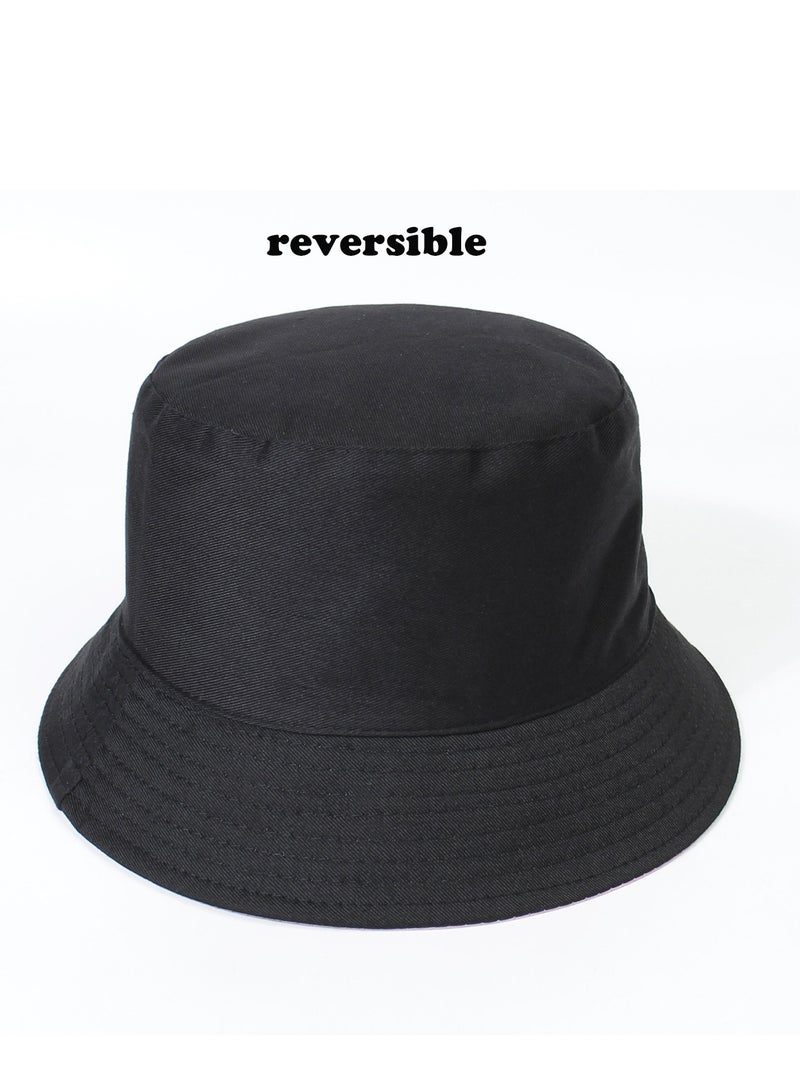 Unisex Shiny Bucket Hat PU Leather Waterproof Rain Hat Fishing Cap Reversible Bucket Hat Packable Sun Hats - Image 3