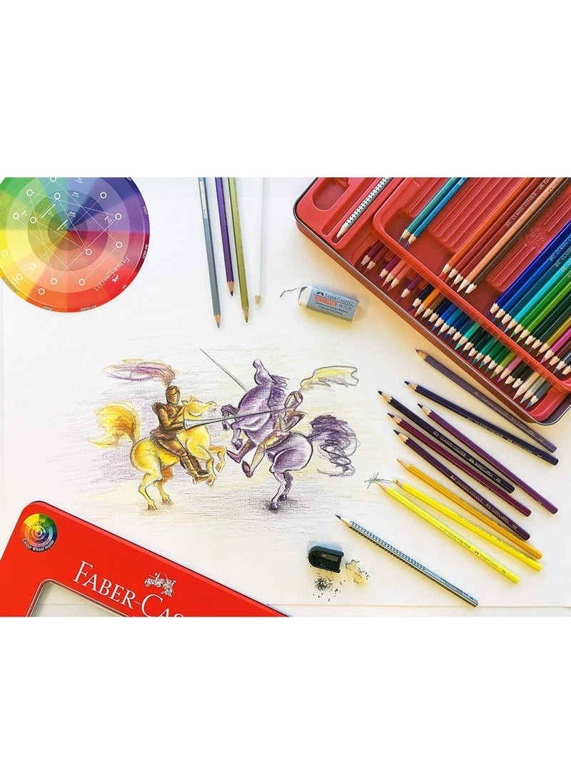 FABER-CASTELL - 100-Piece Classic Colour Pencils In Metal Tin Box - Image 1