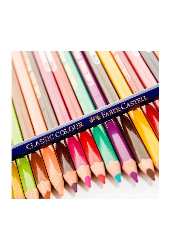 FABER-CASTELL - 100-Piece Classic Colour Pencils In Metal Tin Box - Image 1