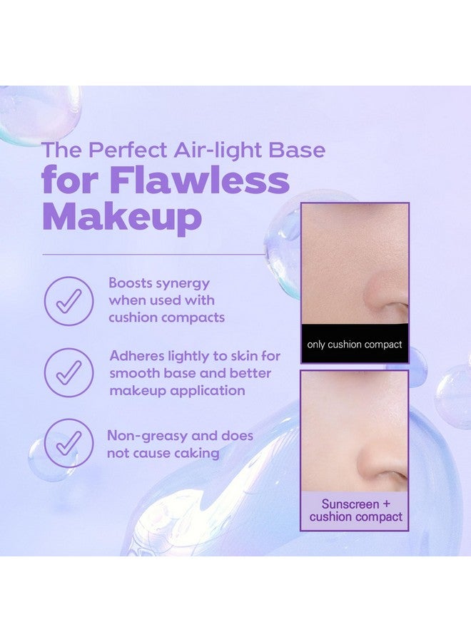 FRUDIA Blueberry Hydrating Air Fit Sunscreen - SPF 50 Moisturizing Korean Face Sunscreen, Ultra Lightweight, No White Cast, Non-Greasy, Perfect for Makeup Base, 1.76 oz - Image 2