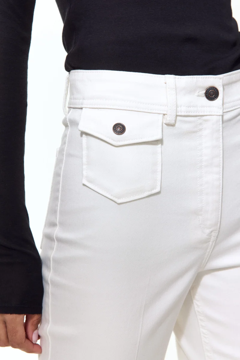 H&M Flared ankle-length trousers