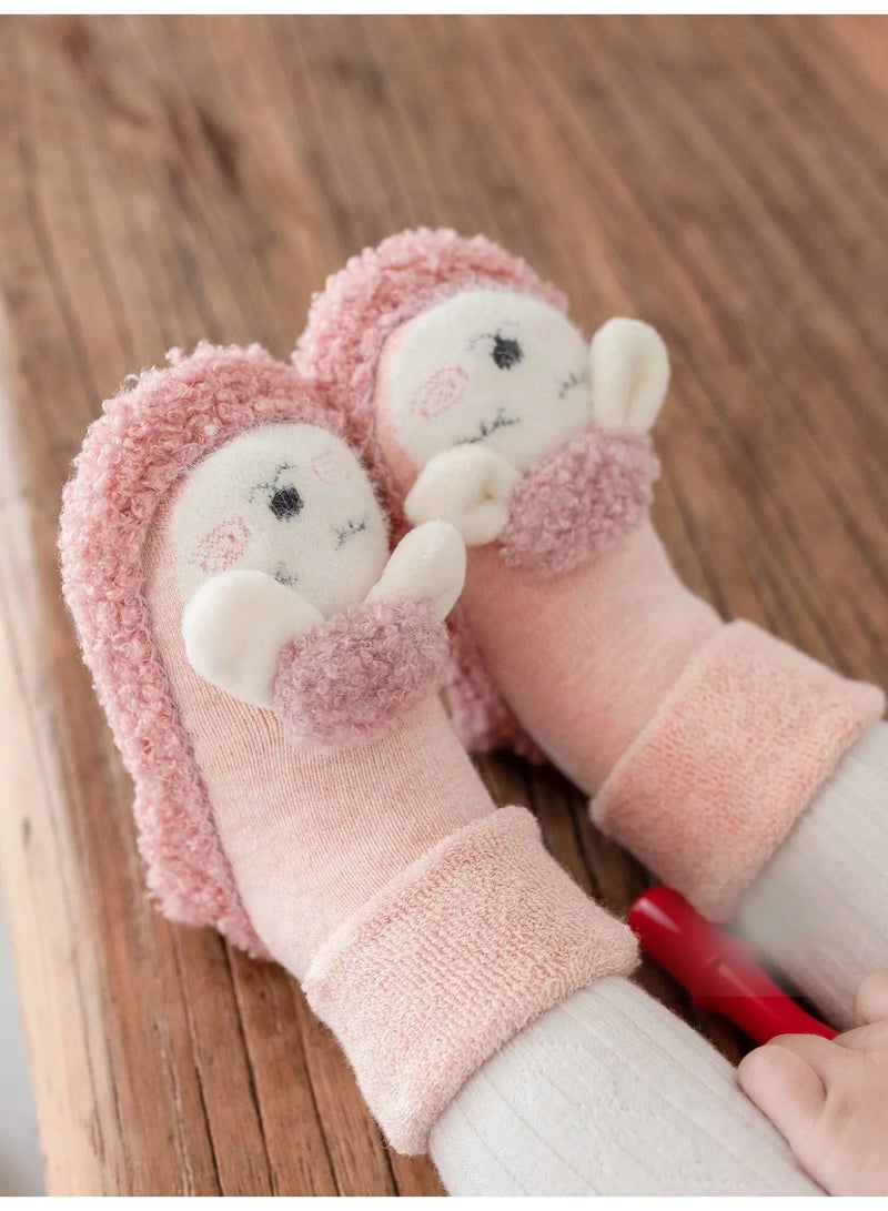 Winter Baby Socks Soft and Warm Fabric Cute Design Keeps Your Child’s Feet Cozy in Cold Weather Suitable for Ages 1–2 Years - Image 1