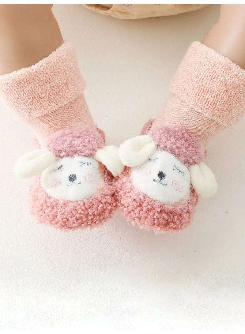 Winter Baby Socks Soft and Warm Fabric Cute Design Keeps Your Child’s Feet Cozy in Cold Weather Suitable for Ages 1–2 Years - Image 4