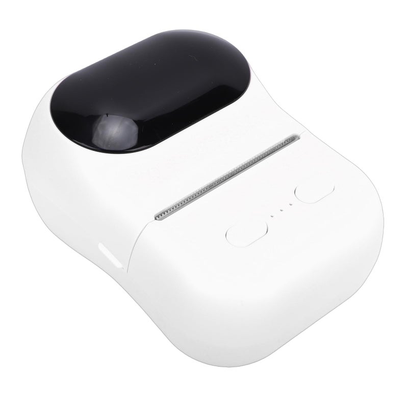 طابعة ملصقات حرارية بيضاء صغيرة، صانع ملصقات محمول خالي من الحبر للملاحظات والصور والأعمال اليدوية - Image 2