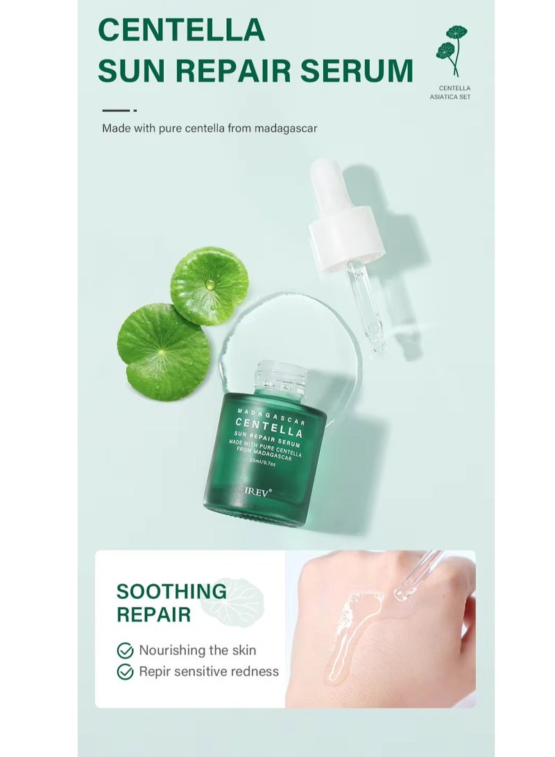 IREV Madagascar Centella Sun Repair Serum Hydrating & Anti-Redness Treatment with Pure Centella Extract 20ml