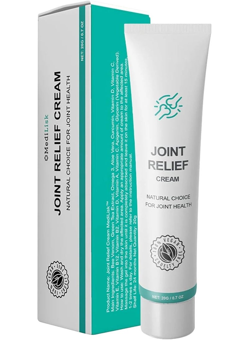 SYOSI Joint Relief Cream, Fast-Absorbing, Non-Greasy Natural Cream for Joint and Muscle Pain – Hypoallergenic, Non-Steroidal Formula for Soreness, Swelling, and Bruises (0.7 Ounce)  - Image 1