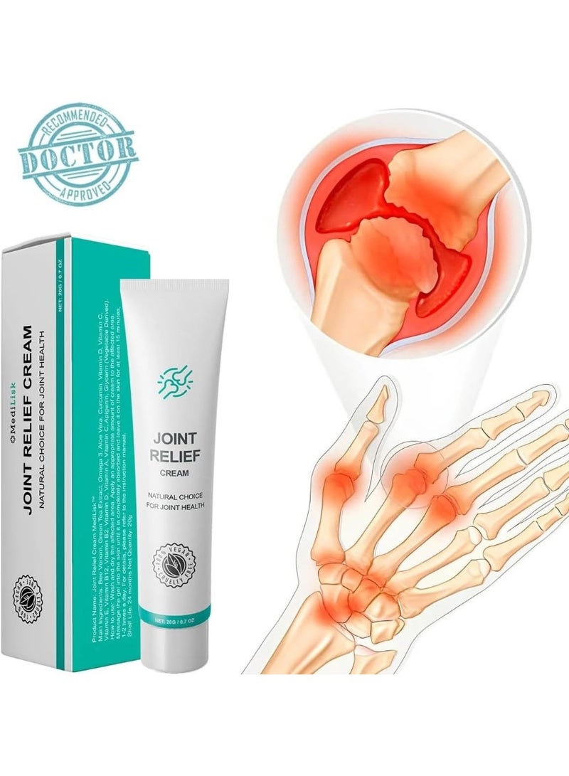 SYOSI Joint Relief Cream, Fast-Absorbing, Non-Greasy Natural Cream for Joint and Muscle Pain – Hypoallergenic, Non-Steroidal Formula for Soreness, Swelling, and Bruises (0.7 Ounce)  - Image 2