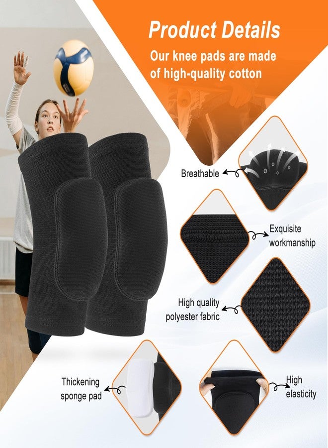 HISFFOG Volleyball Knee Pads for Dancers, Soft Breathable Knee Pads for Men Women Younth Girls Kids Knees Protective, Knee Braces for Volleyball Football Dance Yoga Wrestling Running Cycling - Image 2