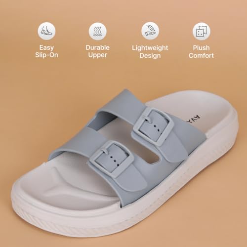 AVANT Men’s Brisk Sliders (AVMSH250CL02UK6_Grey_UK6) - Image 5