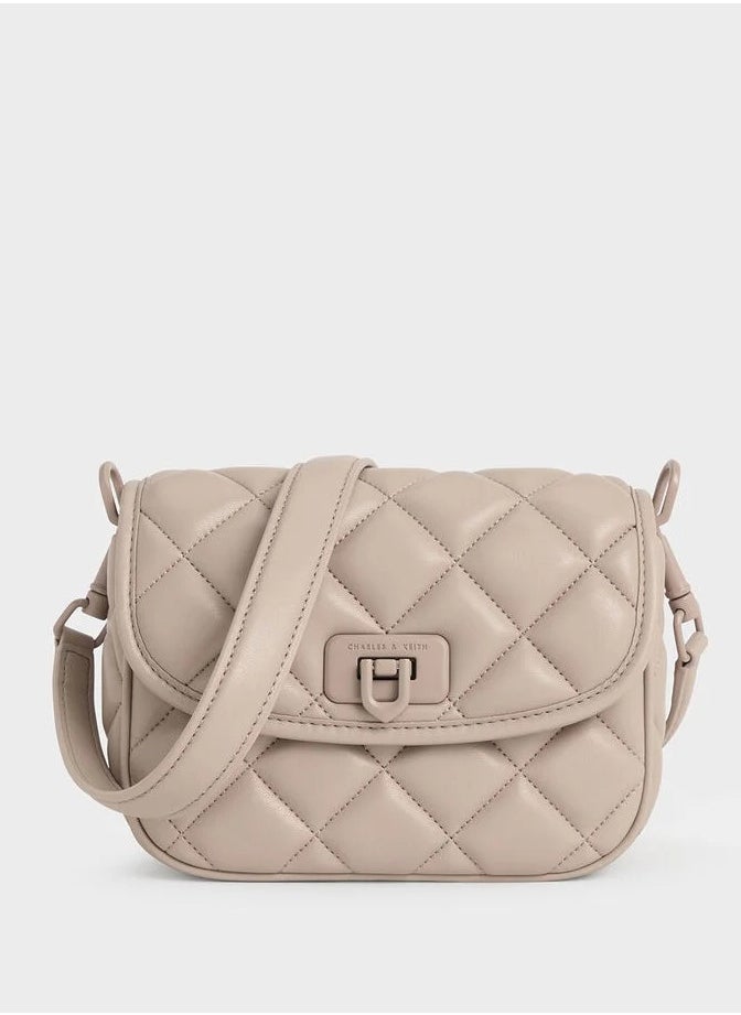 Charles & Keith Cressida Quilted Crossbody Bag  - Image 1
