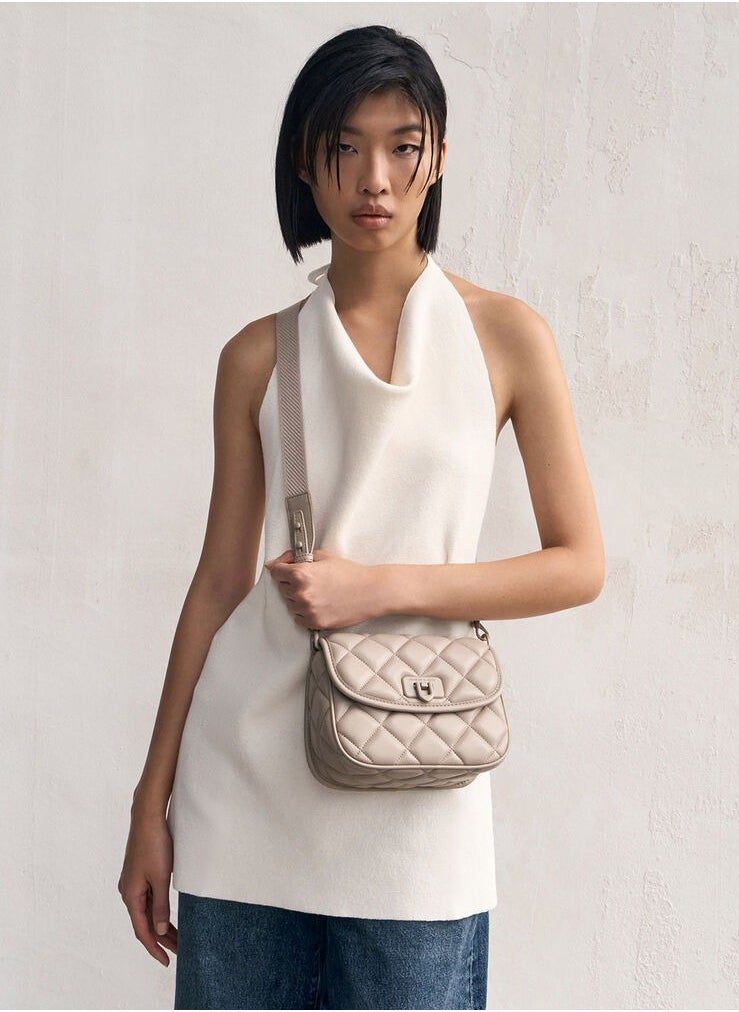Charles & Keith Cressida Quilted Crossbody Bag  - Image 2