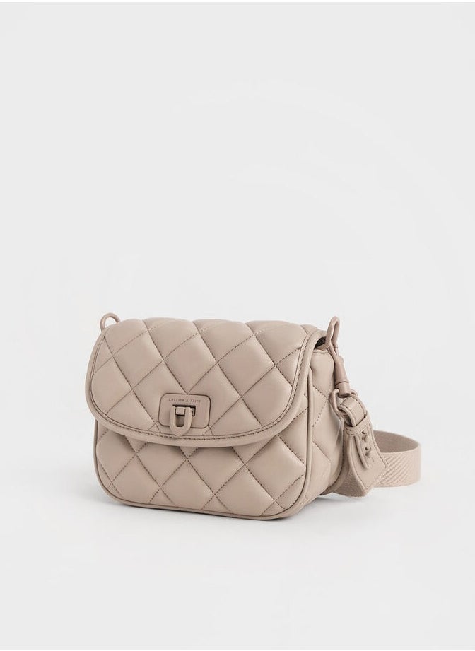 Charles & Keith Cressida Quilted Crossbody Bag  - Image 3
