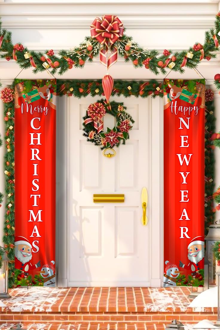 Untumble Christmas and New Year Door Banner for Christmas tree decoration (Pack of 2) - Image 1
