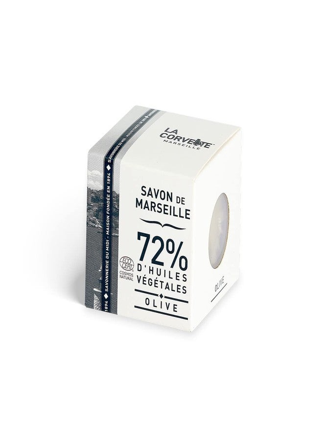 La Corvette Marseille soap cube OLIVE, boxed; ECOCERT 200g - Image 1