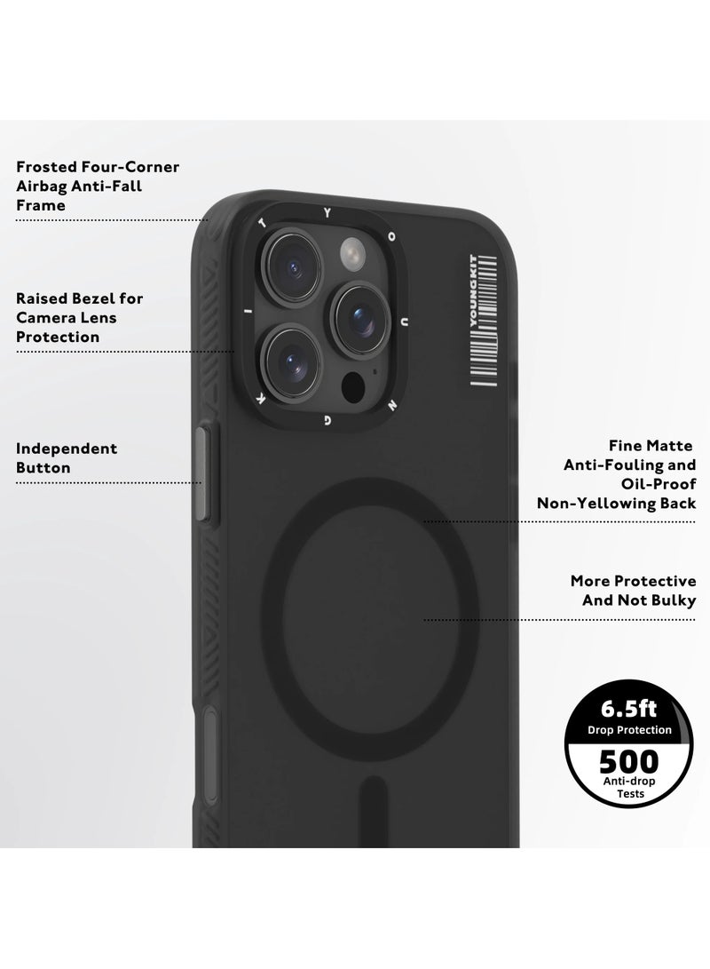 يونج كيت جراب مخفي من نسيج الرمال غير اللامع لهاتف iPhone 16 Pro - Image 4