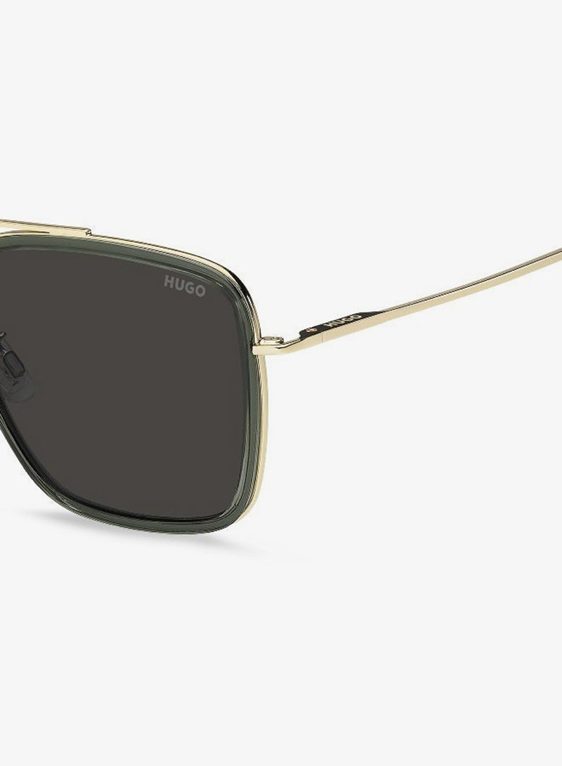 HUGO HG 1404/G/S Sunglasses Green Rectangular - Image 5