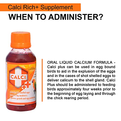TUNAI SF+ Calci Plus|100ml|Prevents Thin Shelled Eggs,Stregthens Bones,Improves Growth & Egg Production,Also Aids in the explusion of Eggs for Birds - Image 4