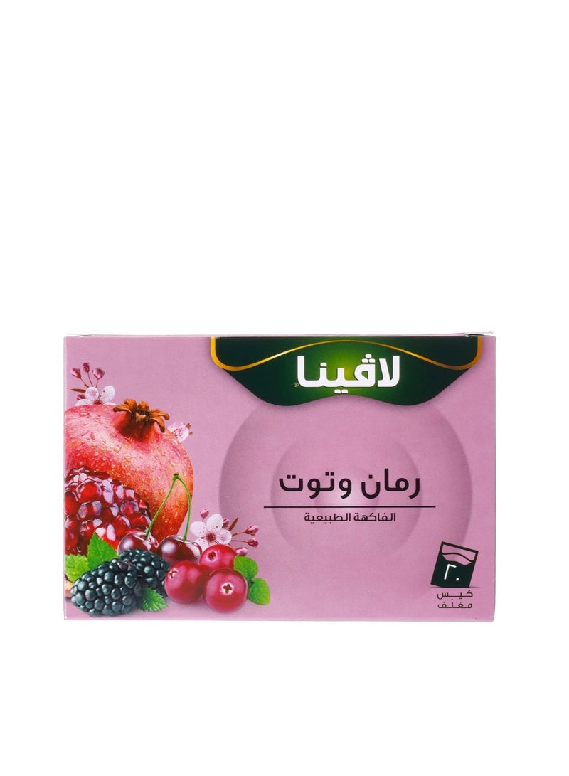 لافينا مشروب رمان و توت 20 كيس
