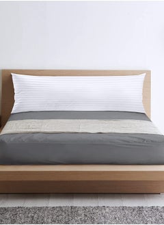 Eworld Premium Full Body Pillow for Adults, Ultra-Smooth Polyester Fiber, Breathable & Ideal for Side Sleepers, with Ultra-Soft Cotton Cover, Available in Multiple Colors, 20x54".  - Image 4