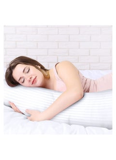 Eworld Premium Full Body Pillow for Adults, Ultra-Smooth Polyester Fiber, Breathable & Ideal for Side Sleepers, with Ultra-Soft Cotton Cover, Available in Multiple Colors, 20x54".  - Image 5