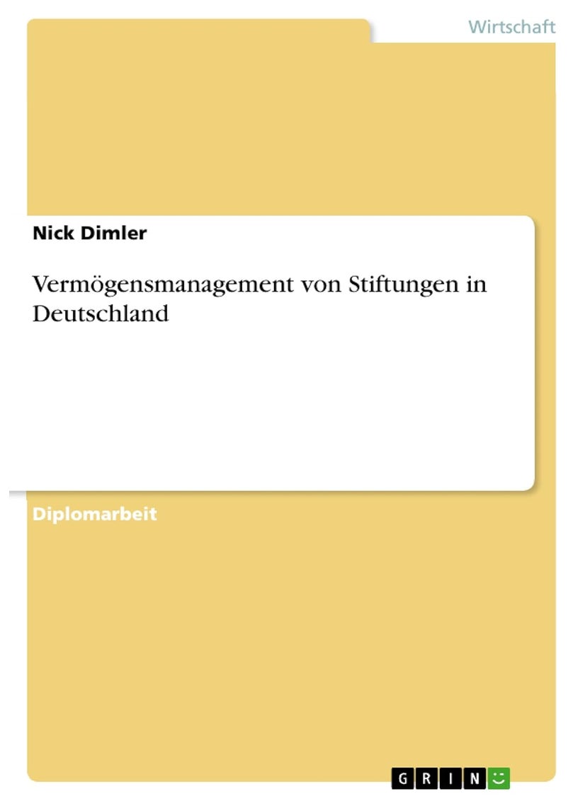 Vermögensmanagement von Stiftungen in Deutschland 
