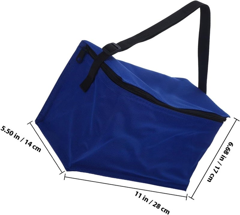 COLLBATH Insulated Aluminum Lunch Bag Large Navy Thermal Tote Bag for Adults Picnic Bbq Food Storage and Warm Keeping - Image 2