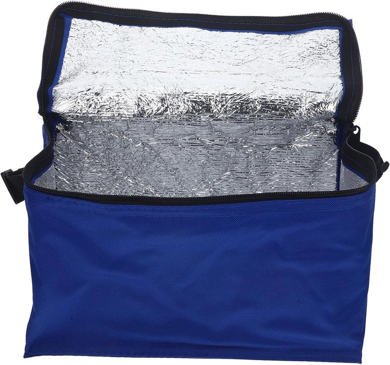 COLLBATH Insulated Aluminum Lunch Bag Large Navy Thermal Tote Bag for Adults Picnic Bbq Food Storage and Warm Keeping - Image 1