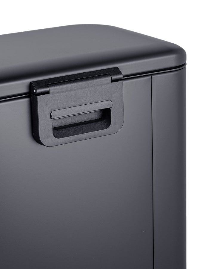 Noon East 50L Pedal Trash Bin  with soft close Black 42.8x35.5x62 cm - Image 4