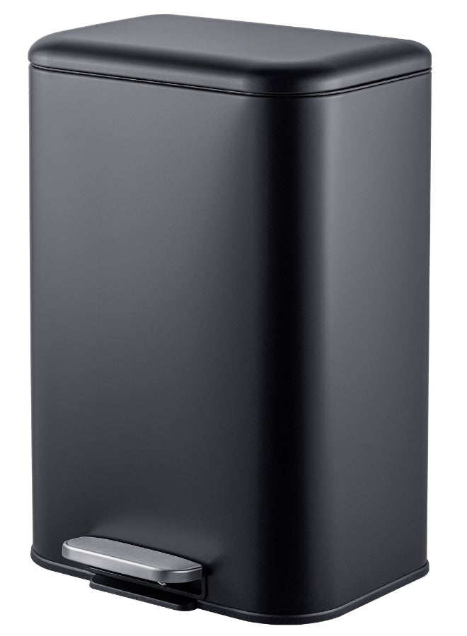 Noon East 50L Pedal Trash Bin  with soft close Black 42.8x35.5x62 cm - Image 1