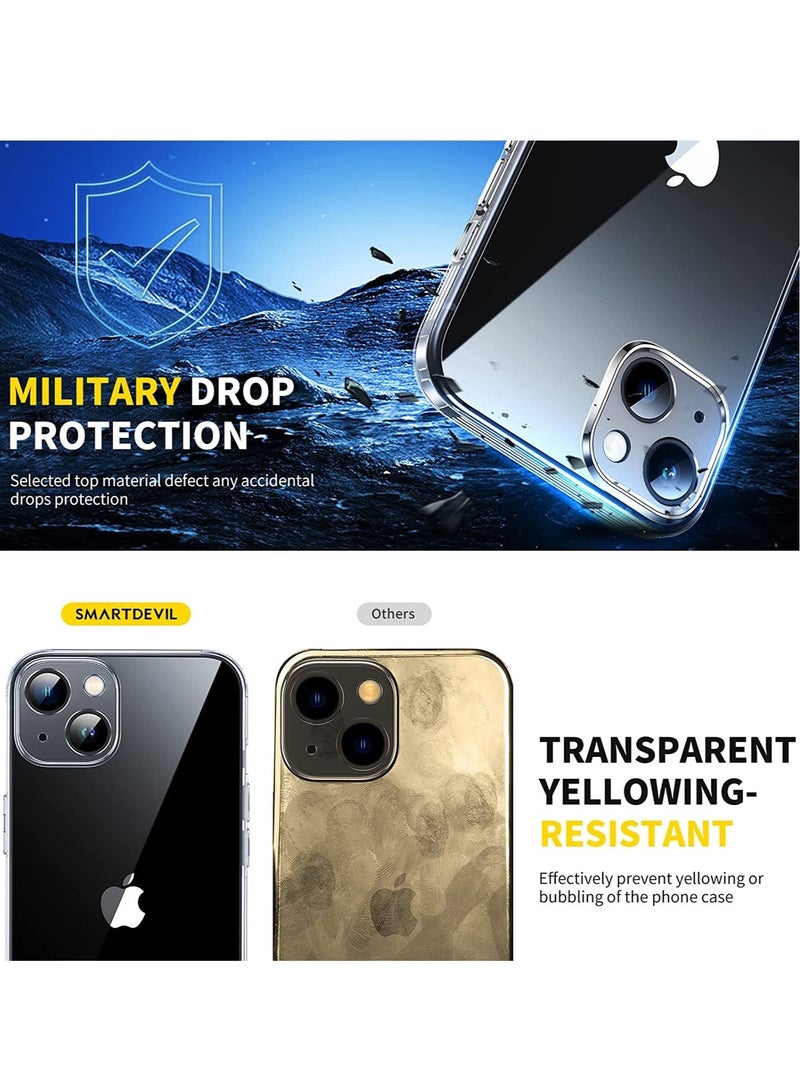 ELTRAZONE [2 in 1] Clear Case For iPhone 13 with 1 Pack Screen Protector,[360°Military Grade Protection][Crystal-Clear Case],Yellowing-Resistant,TPU Material,SlimShockproof, Scratch-Resistant - Image 5