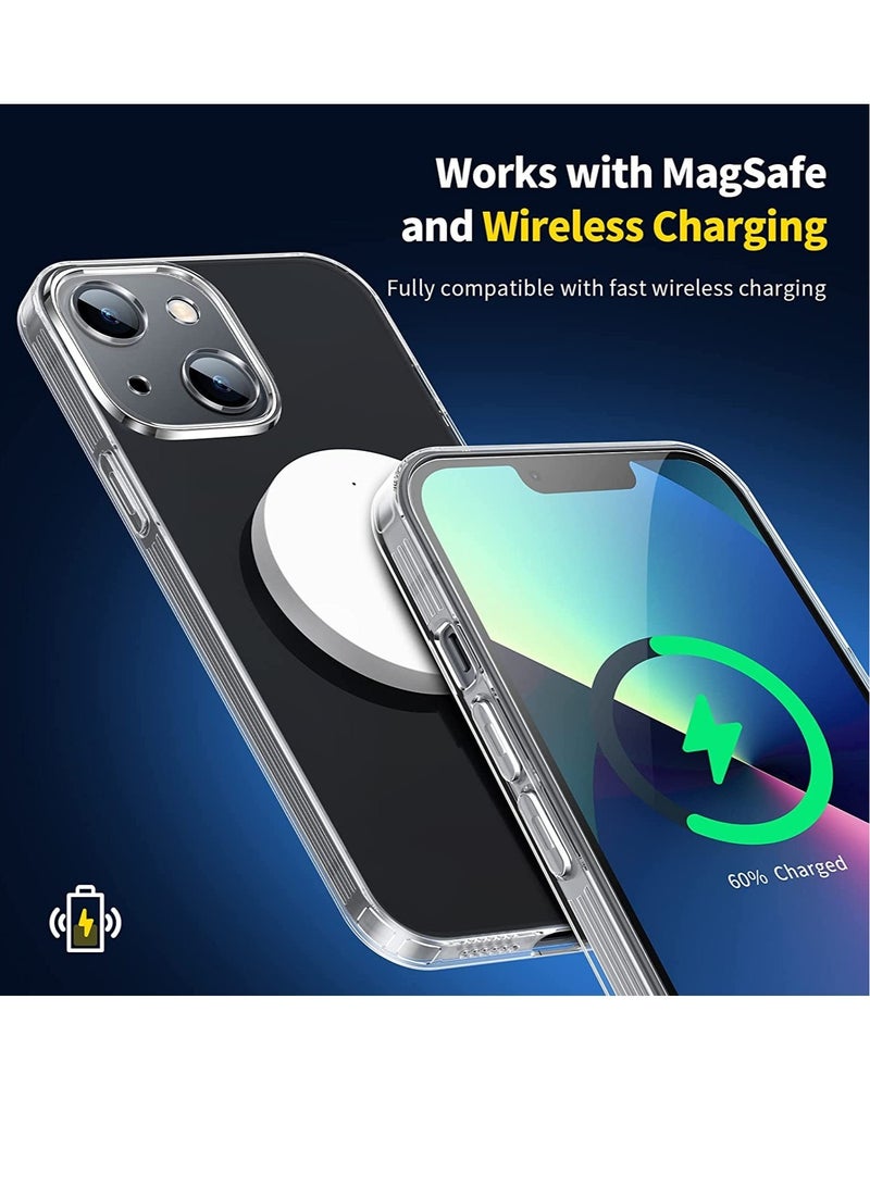 ELTRAZONE [2 in 1] Clear Case For iPhone 13 with 1 Pack Screen Protector,[360°Military Grade Protection][Crystal-Clear Case],Yellowing-Resistant,TPU Material,SlimShockproof, Scratch-Resistant - Image 2