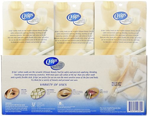 Q-tips Cotton Swabs 3 Packs of 625 Count - Image 2