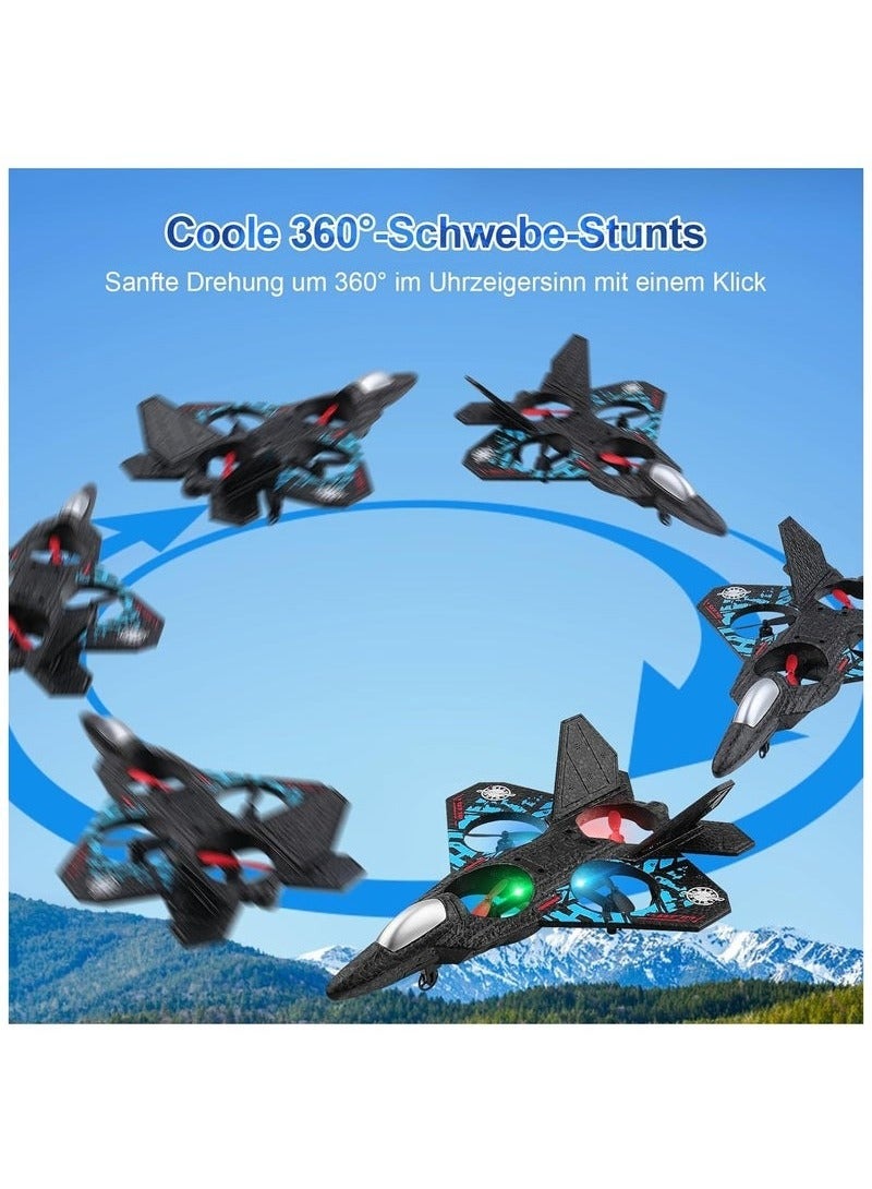 RC Aeroplane 2.4GHz Remote Control Floating Fighter Plane | USB Rechargeable, LED Lights, Kids Drone Toy, Easy Control, Durable Model Aircraft  - Image 2