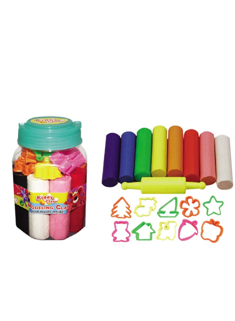 Kiddy Modeling Clay 550gm with Molds