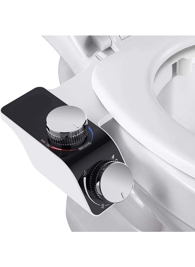 GGEROU Hot and Cold Double Spray Multifunctional Easy Installation Bidet No Electricity Smart Toilet Seat Rump Washer,Fresh Water Bidet Attachment Temperature and Pressure Control with Self  - Image 1