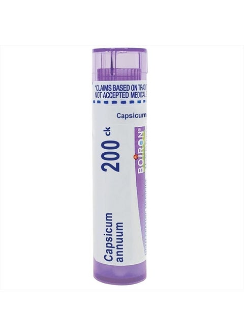 Capsicum Annuum 200Ck Md 80 Pellets for Coryza or Sore Throat with Burning Pain