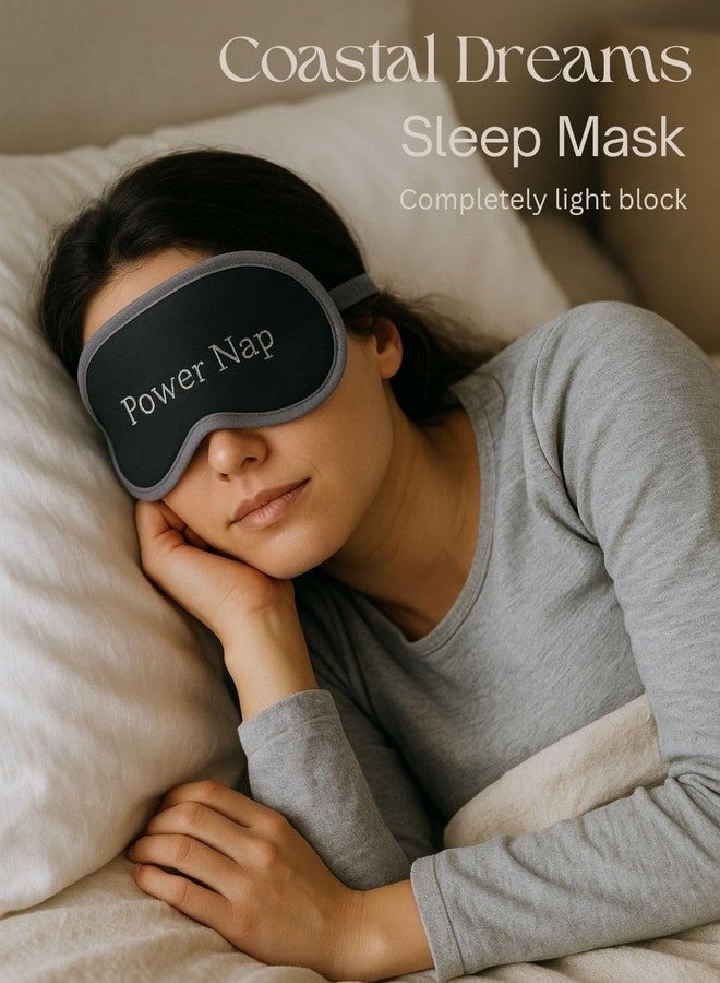 BAND BOX Power Nap Eye Mask for Sleeping with Hand Embroidery Design, Front Cotton & Back Silk Fabric, Soft & Comfortable Eye Cover with Elastic Strap, Travel Sleeping Mask for Men & Women - Perfect for Deep Sleep, Meditation & Relaxation - Image 5
