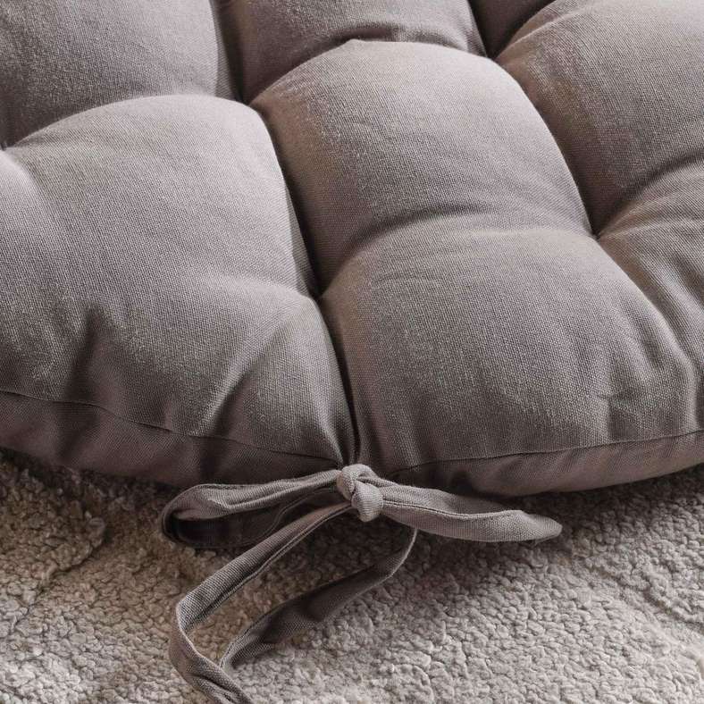 Pan Home Roxy Round Floor Cushion Grey 100Cm - Image 2