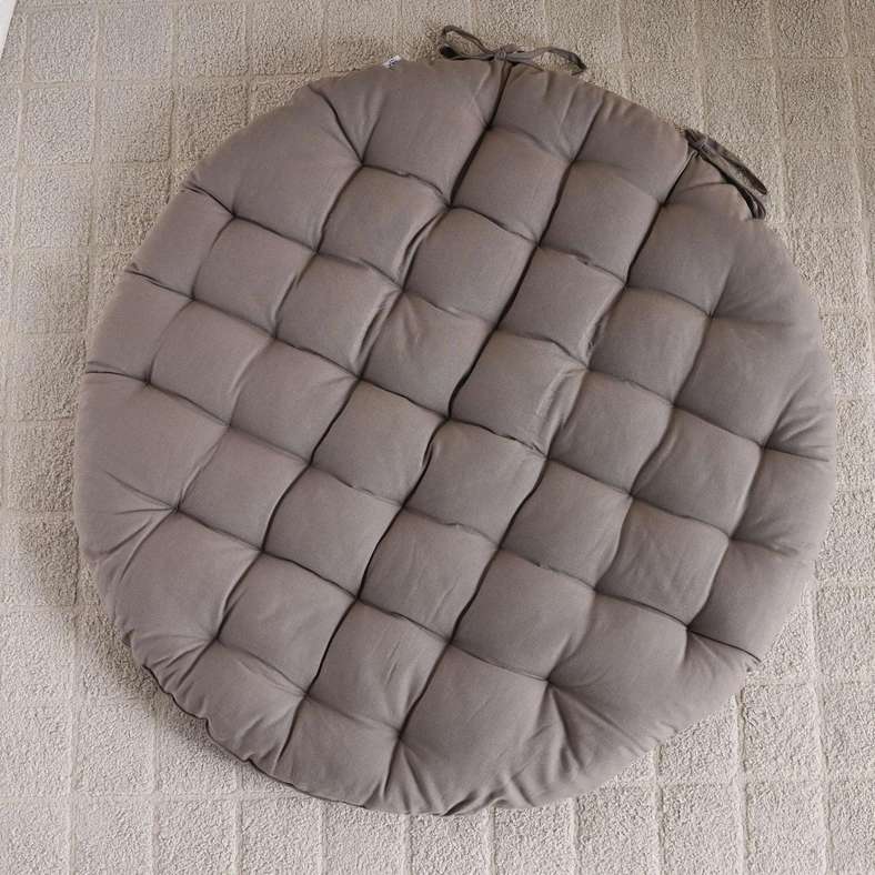 Pan Home Roxy Round Floor Cushion Grey 100Cm - Image 4