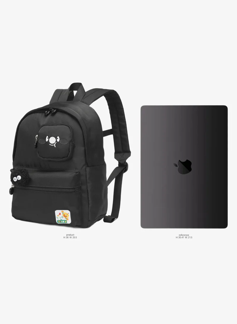 صن إيت Premium 14-inch Light Weight Kids Backpack Water Resistant Multifunctional School Backpack for Girls and Boys, SE2212, Black