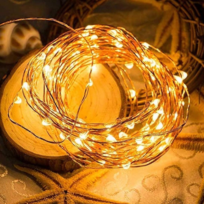 Lexton Lexton Decorative Fairy Copper String Light USB Plug in 5 Meter Long IP65 Protection Suitable for Home Decor Outdoor Decorations Diwali Christmas Party Lawn Pack of 1 Warm White  - Image 3