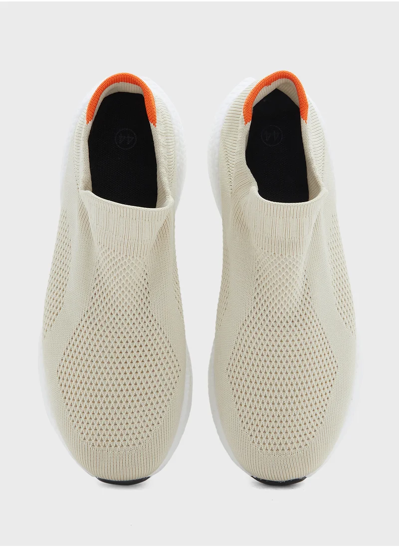 سفنتي فايف Comfort Knitted Slip Ons