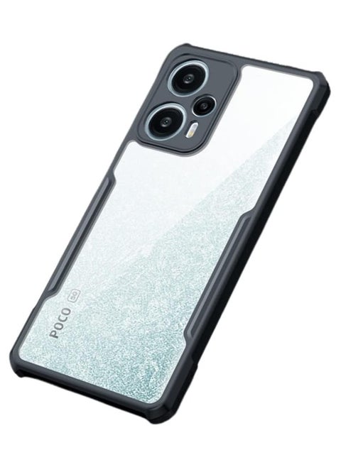 Xiaomi Poco F5 Case Airbags Shockproof Shell Back Transparent TPU+PC Case For Poco F5