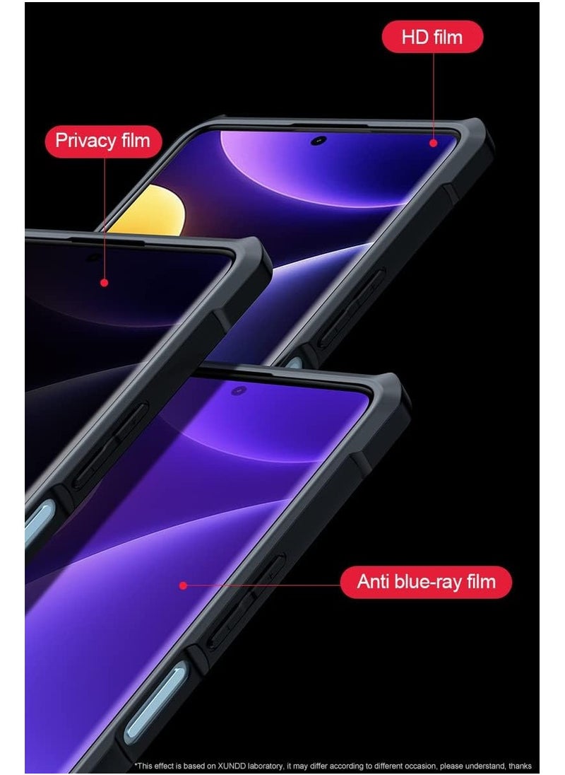 Xiaomi Poco F5 Case Airbags Shockproof Shell Back Transparent TPU+PC Case For Poco F5