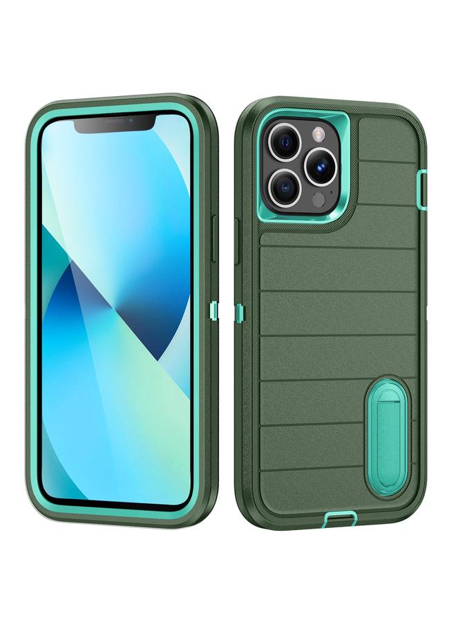 Zaboon Case For iPhone 13 Pro Defender Gen2 Rugged PC + Silicone Phone Case with Holder - Image 1