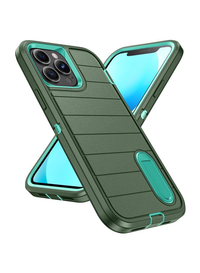 Zaboon Case For iPhone 13 Pro Defender Gen2 Rugged PC + Silicone Phone Case with Holder - Image 2