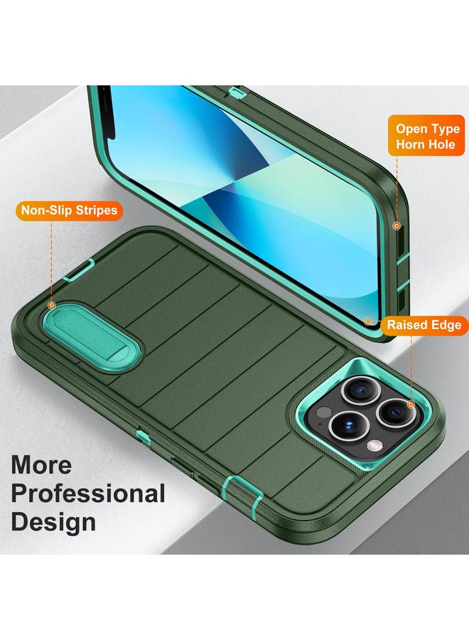 Zaboon Case For iPhone 13 Pro Defender Gen2 Rugged PC + Silicone Phone Case with Holder - Image 3