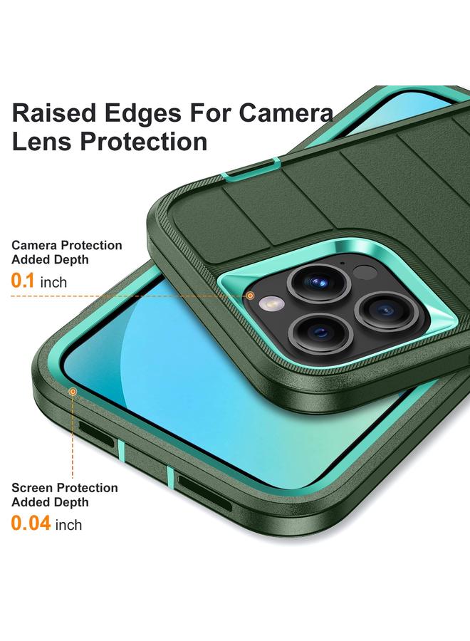 Zaboon Case For iPhone 13 Pro Defender Gen2 Rugged PC + Silicone Phone Case with Holder - Image 5